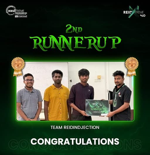 ReidXtreme 4.0 - 2nd Runner-Up