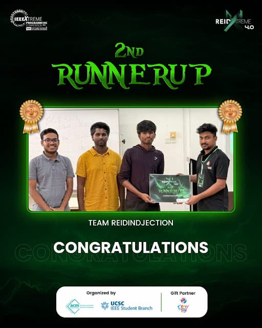 ReidXtreme 4.0 - 2nd Runner-Up